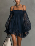 Naomi • Minikjole med off-shoulder-halsudskæring