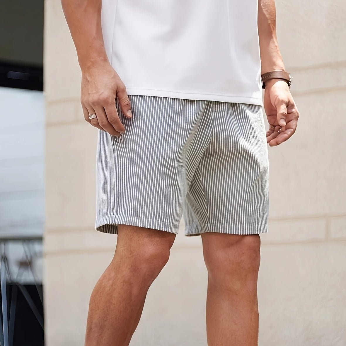 Alvento Stribede Shorts
