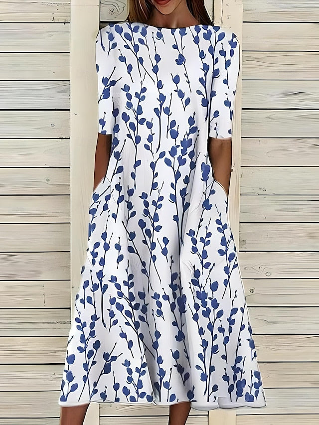 Roos | Kjole med blomsterprint