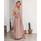 Anne™ - Maxi Taupe Ibiza Kjole