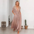 Anne™ - Maxi Taupe Ibiza Kjole