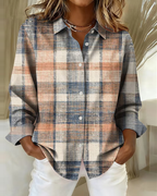 Laluna® | Skjorte med ternet mønster i vintage-stil
