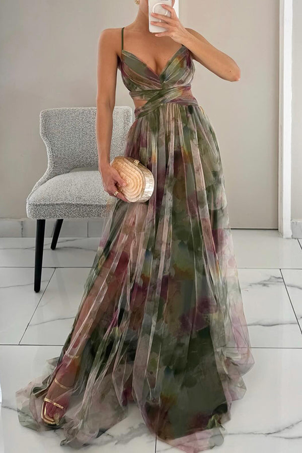 Victoria | Smuk maxi-kjole med blomsterprint