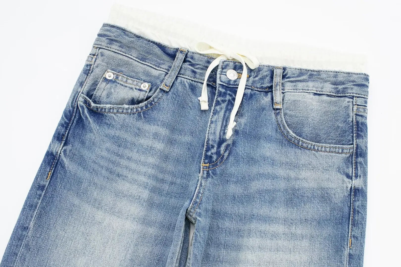 Anna | HVIDE LIGE BOKSER JEANS