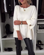 LALUNA® | ELEGANT STRIKKET TRØJE