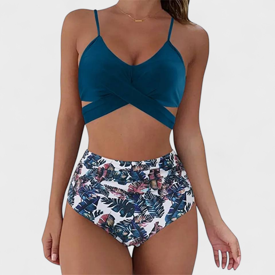 Marta - Bikini med høj talje i sommerstil