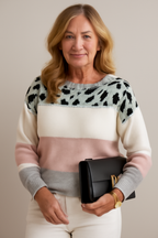 Laluna® | Trendy Sweater med Leopardprint