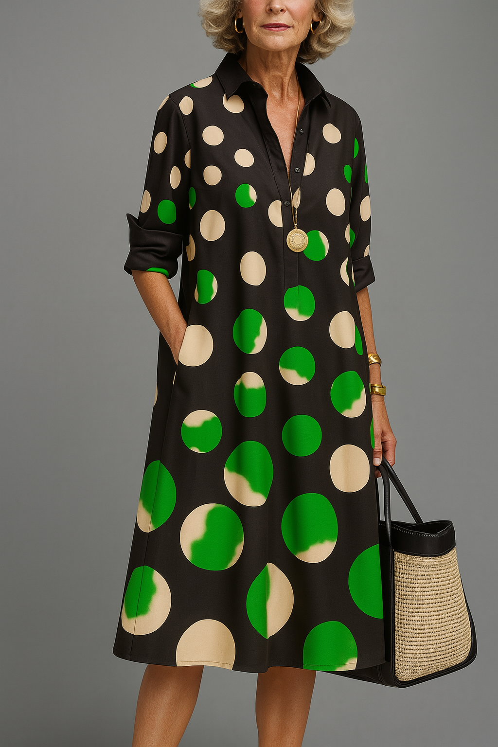 Naomi | Elegant og raffineret midi-kjole