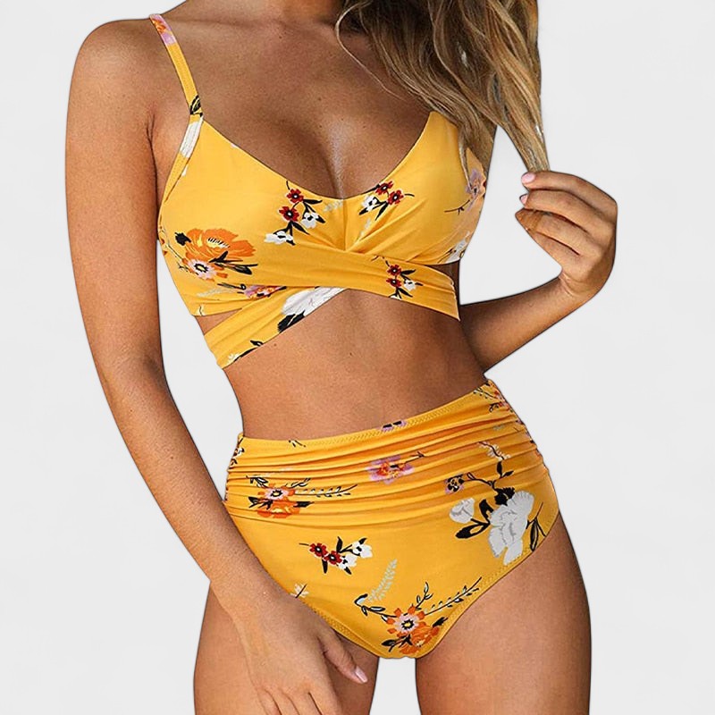 Marta - Bikini med høj talje i sommerstil