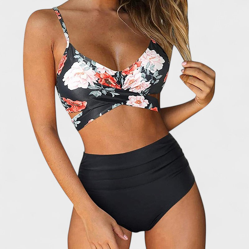 Marta - Bikini med høj talje i sommerstil