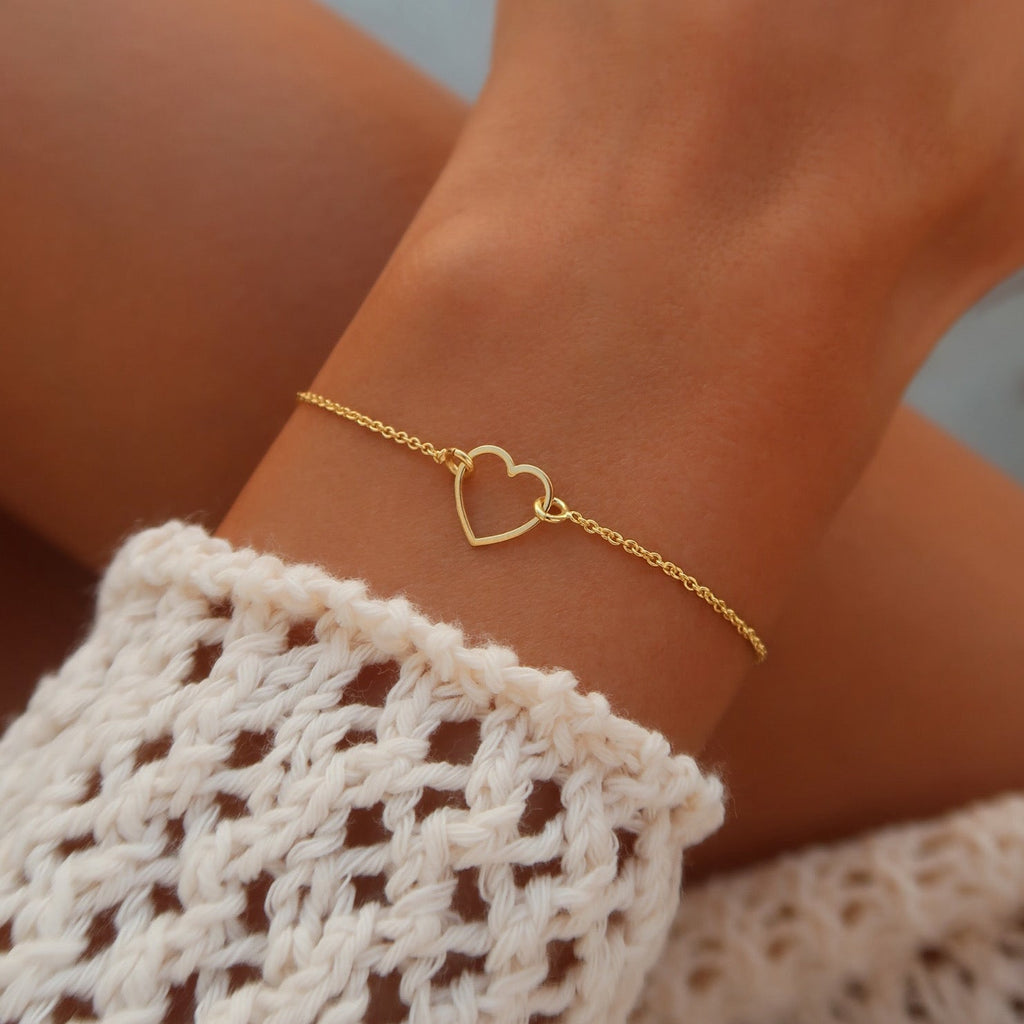 Minimalistisk Hjerte Armbånd