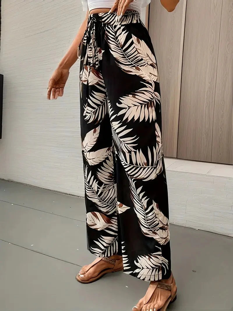 Camille™ | Lette sommerbukser til kvinder med blomsterprint