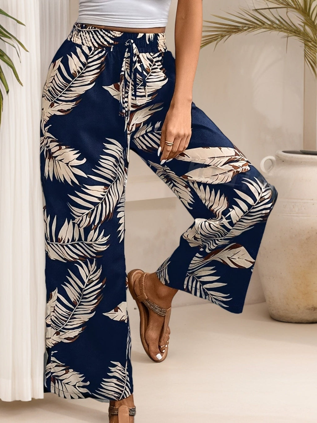 Camille™ | Lette sommerbukser til kvinder med blomsterprint