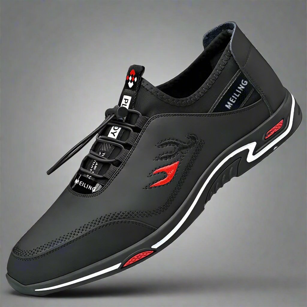 MITCHEL™ | SPORTY HERRESNEAKERS MED SKRIDSIKKER SÅL
