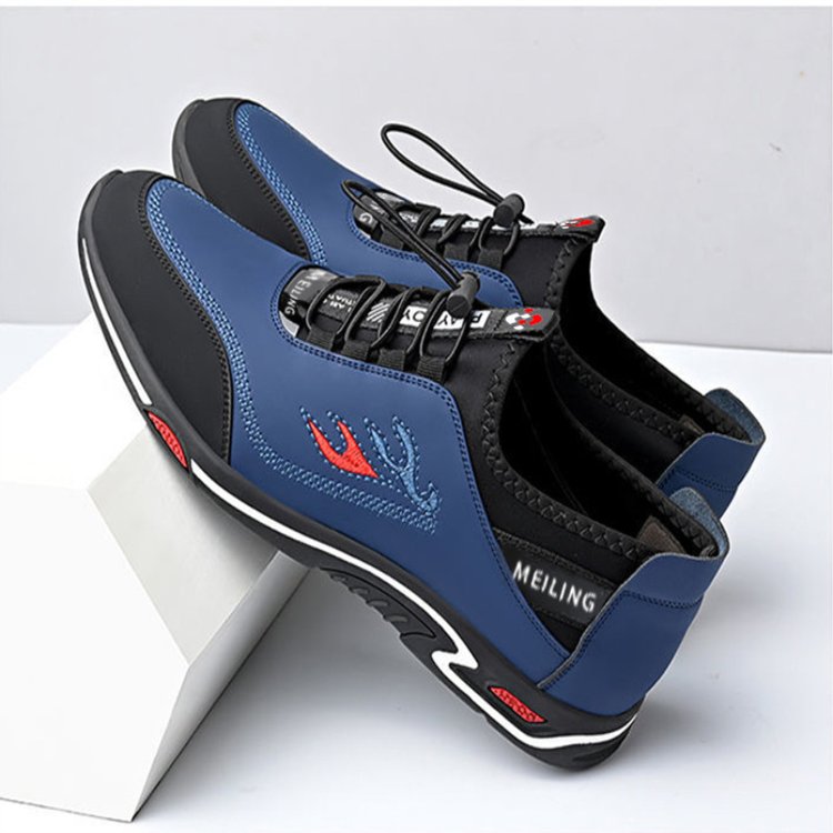 MITCHEL™ | SPORTY HERRESNEAKERS MED SKRIDSIKKER SÅL