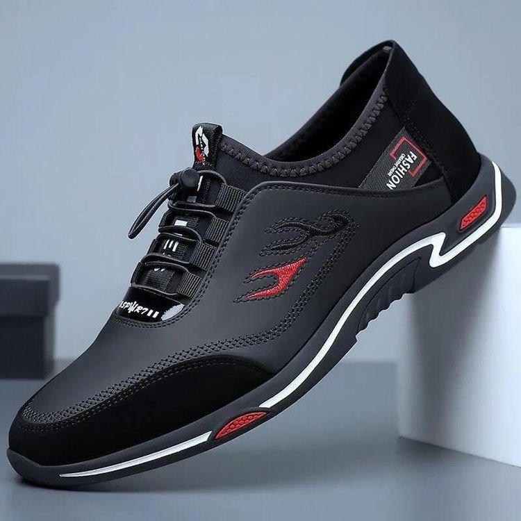 MITCHEL™ | SPORTY HERRESNEAKERS MED SKRIDSIKKER SÅL