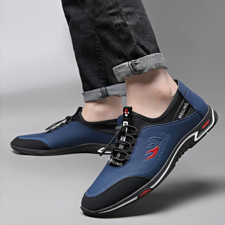 MITCHEL™ | SPORTY HERRESNEAKERS MED SKRIDSIKKER SÅL