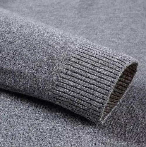 LALUNA® | KASHMIR STRIKTRØJE MED RULLEKRAVE