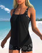 Tankini med solprint