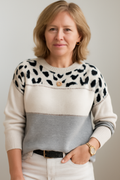 Laluna® | Trendy Sweater med Leopardprint