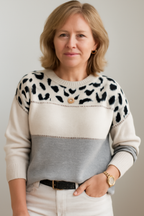 Laluna® | Trendy Sweater med Leopardprint