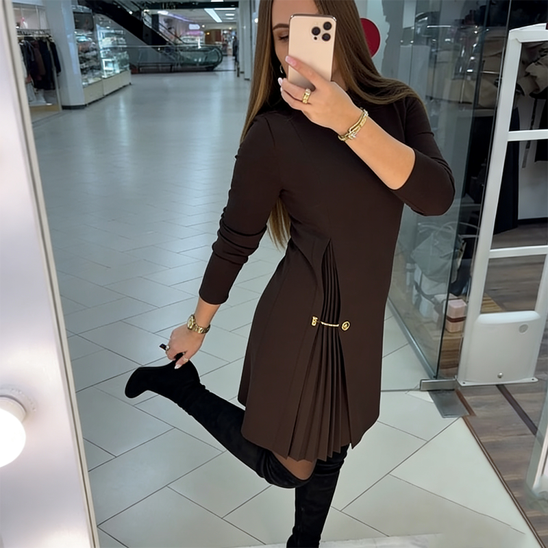 Isabelle™ – Elegant kjole med plisseret detalje