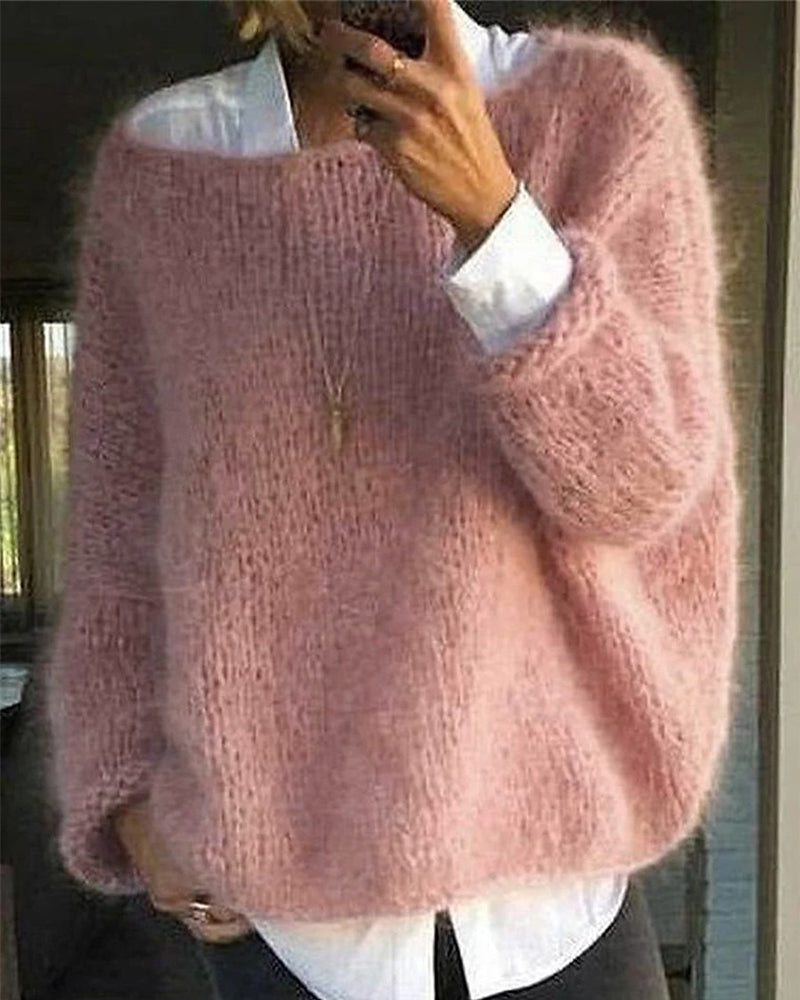 Noor | Rundhalset Sweater med Krave