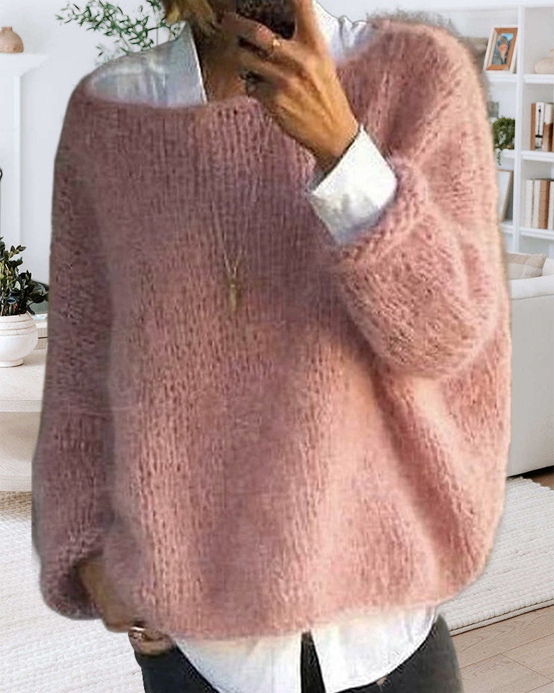 Noor | Rundhalset Sweater med Krave