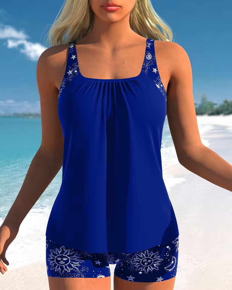 Tankini med solprint