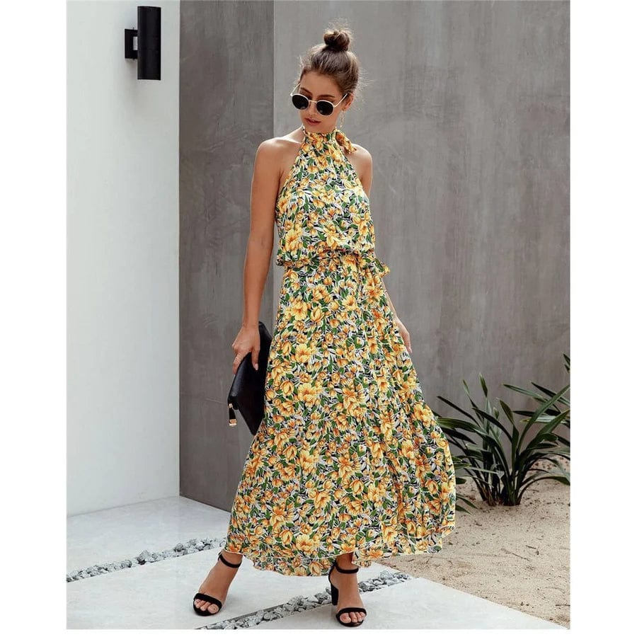 Edith™ - Farverig Ibiza-kjole