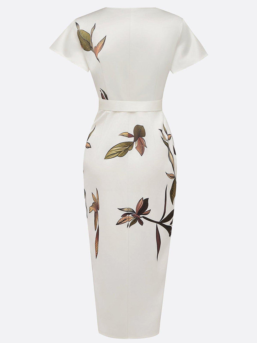 Elin™ | Elegant slå-om-kjole med blomsterprint