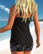Tankini med solprint