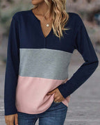 Noor | Farverig top med krave