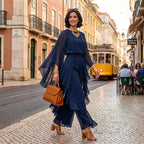 Inês - Festkostume med elegant kappe