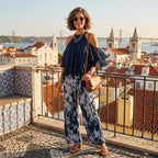 Francisca - Haltertop med flydende bukser, stilfuld og komfortabel