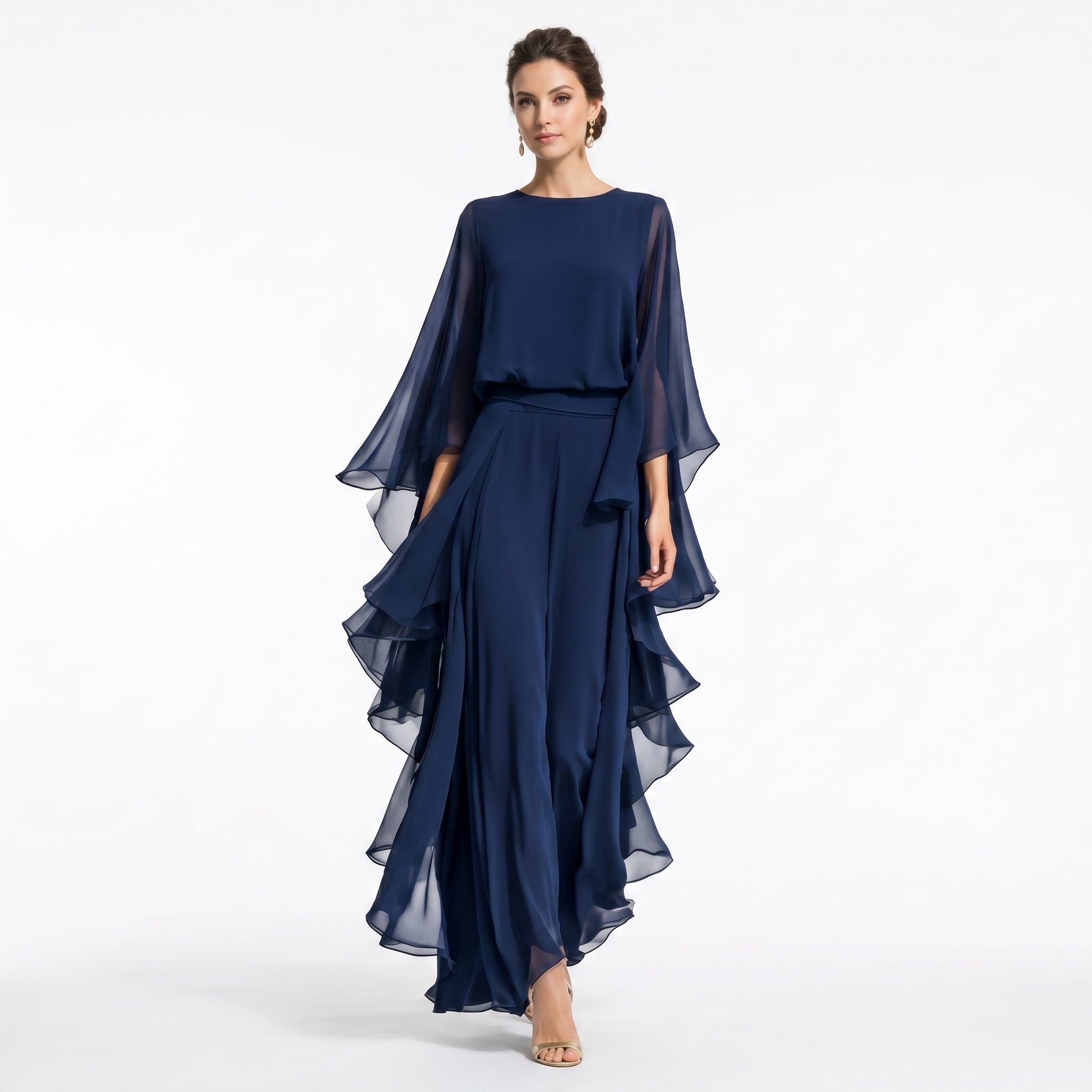Inês - Festkostume med elegant kappe