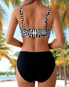 Helena - elegant to-stykke bikini med mønster