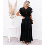 Feline™ Maxi Sort Ibiza-kjole