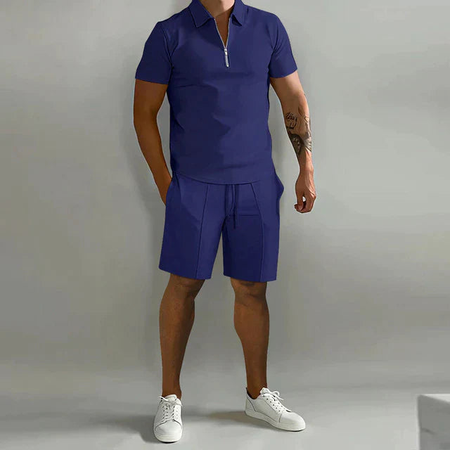 Giel | Poloshirt- og shortsæt til herrer