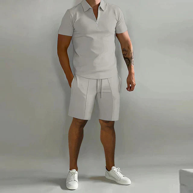 Giel | Poloshirt- og shortsæt til herrer
