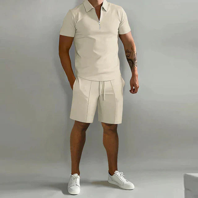 Giel | Poloshirt- og shortsæt til herrer