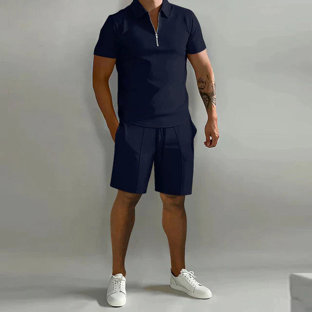 Giel | Poloshirt- og shortsæt til herrer
