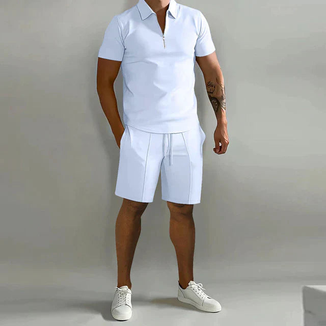 Giel | Poloshirt- og shortsæt til herrer