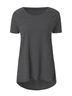 Laluna® | T-shirt med rund hals og korte ærmer
