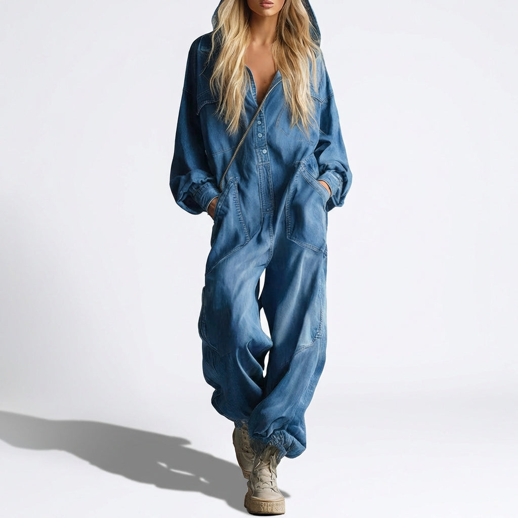 Alina™ - Denim buksedragt