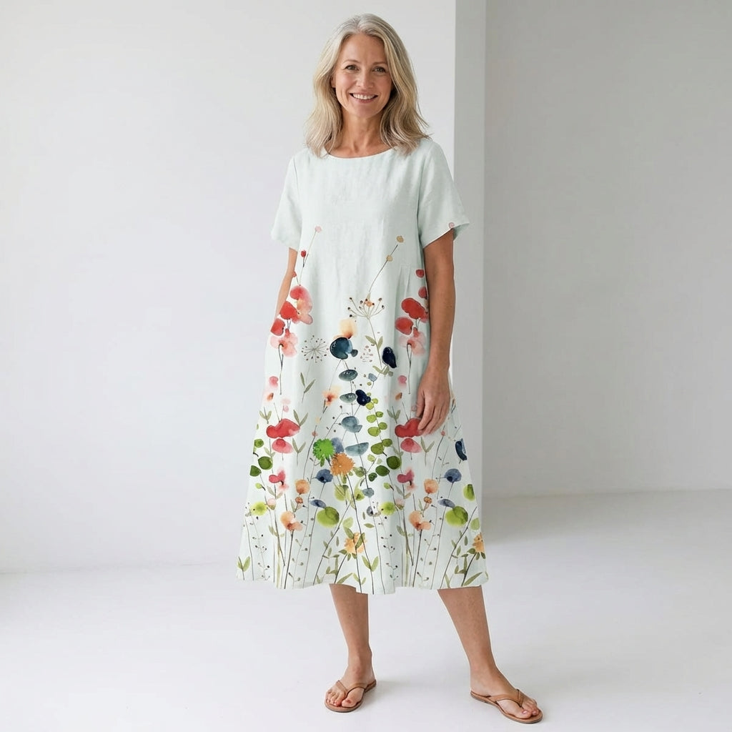 Sara | Blomstret Sommerkjole
