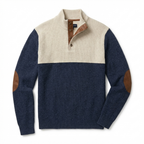 Retro pullover i fløjl med høj krave