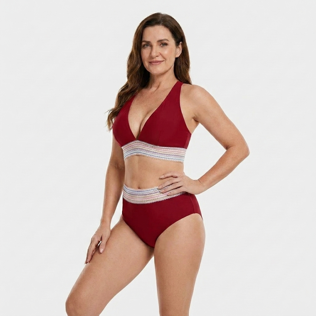 Iris - Højtaljet Bikinisæt Køb 1 Få 1 Gratis