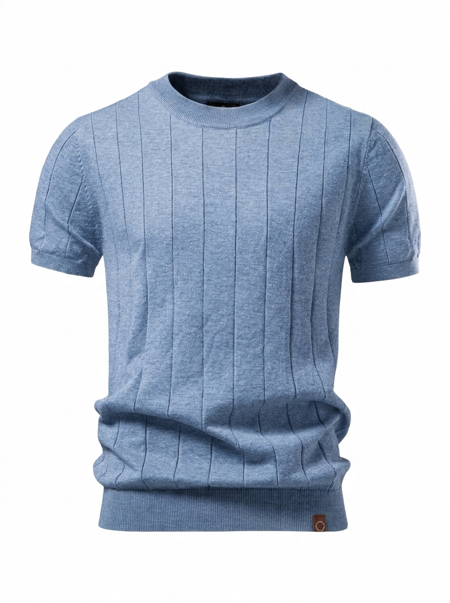 Laluna® | Lækker Ribstrikket T-shirt