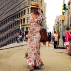 Ilse™ - Maxi Ibiza Stil Blomsterkjole